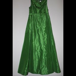 J.Crew Green Silk Dress
